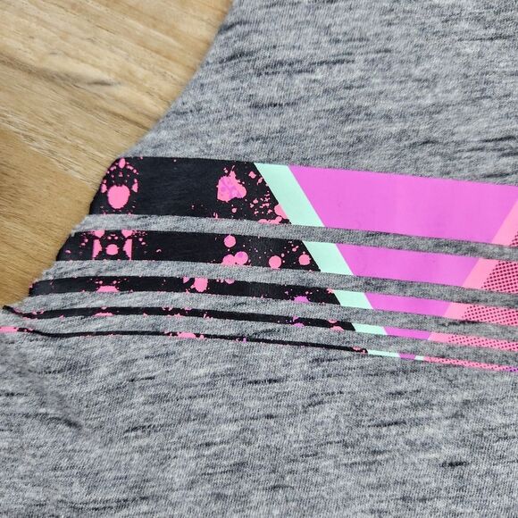 🔺️Victoria's Secret Gray Graphic Print Sleeveless Top Small - Picture 7 of 10